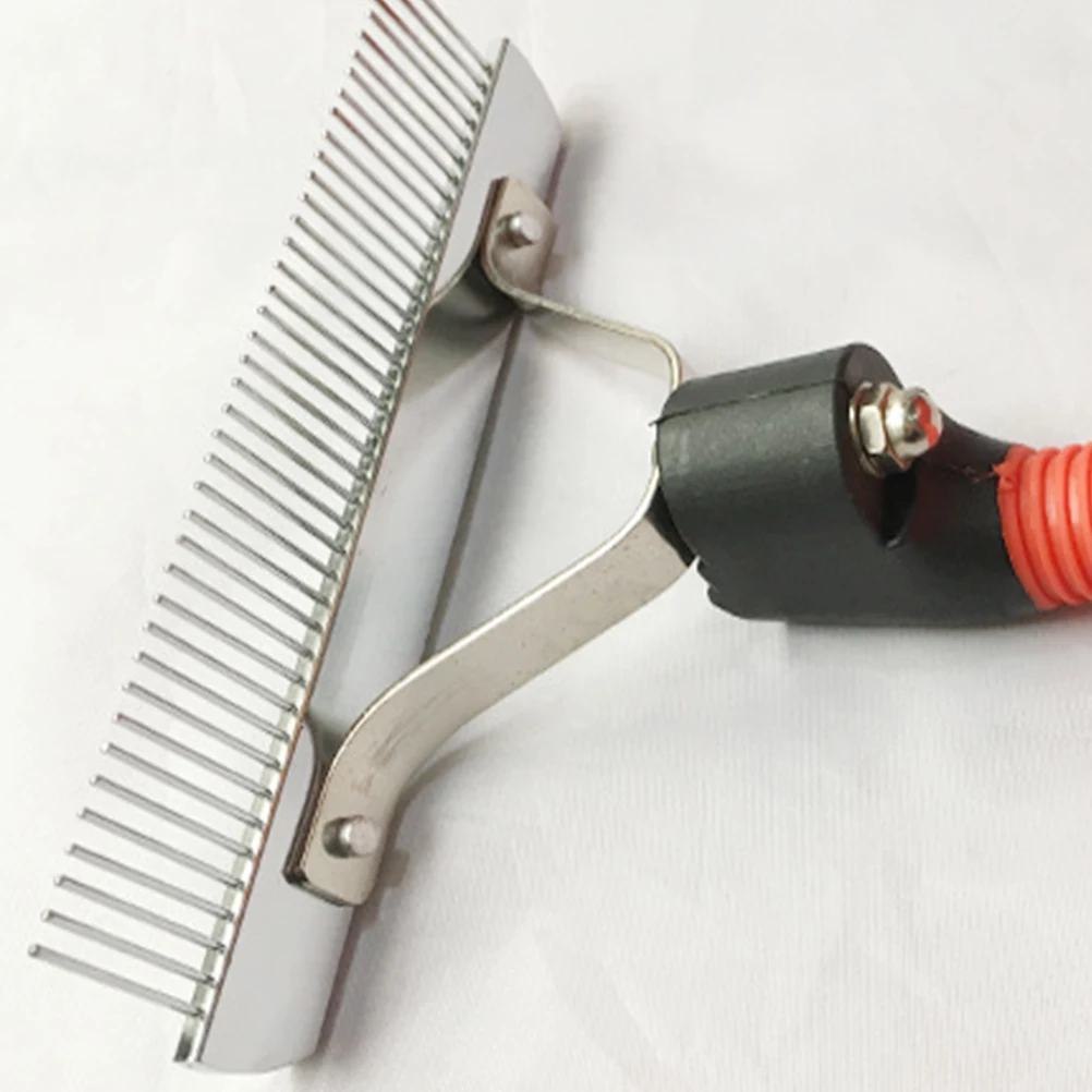 

Pet Grooming Rake Rubber H Durable Metal Self Cleaning Brush Shedding Hair Removal Dog Pet Comb Cleaner Supplies