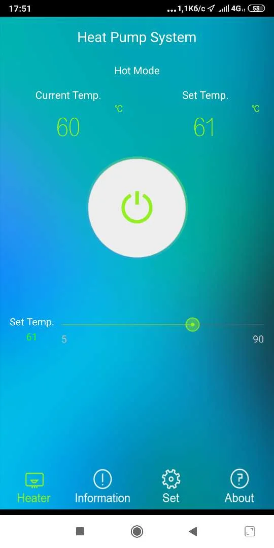 Bomba de Calor Geotérmica de 7Kw (Aquecimento/Refrigeração) com Controlador Wi-Fi Silencioso