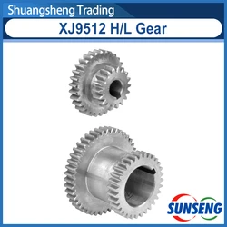 2pcs High&low Metal Transmission speed gear XJ9512 Mini Mill Drill Main shaft duplicate double gear