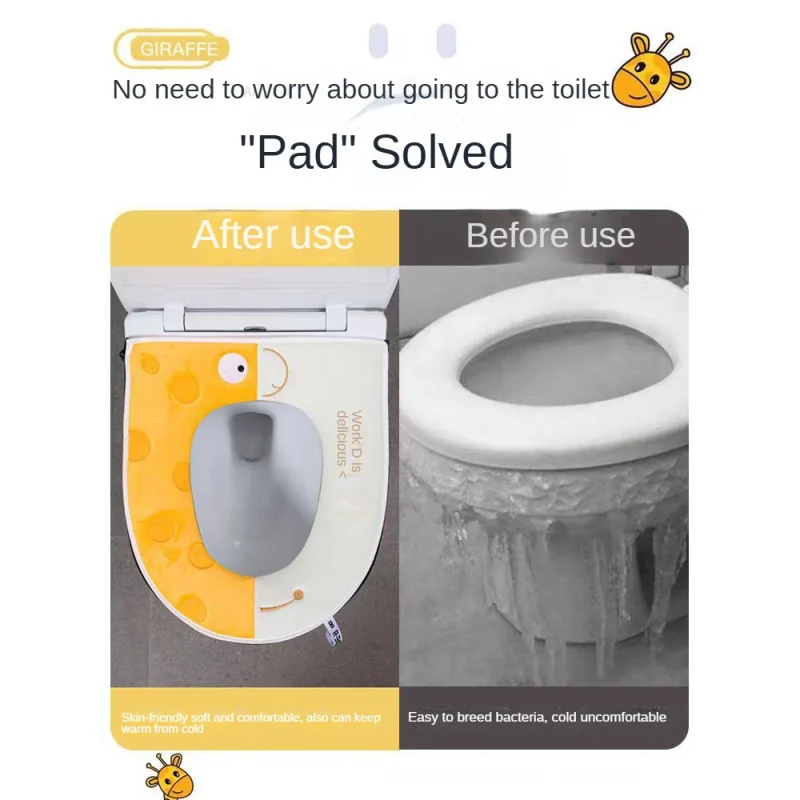 Winter Warm soft toilet seat cover pad home toilet mat pad Four Seasons universal waterproof zipper WC cushion Cape potty case