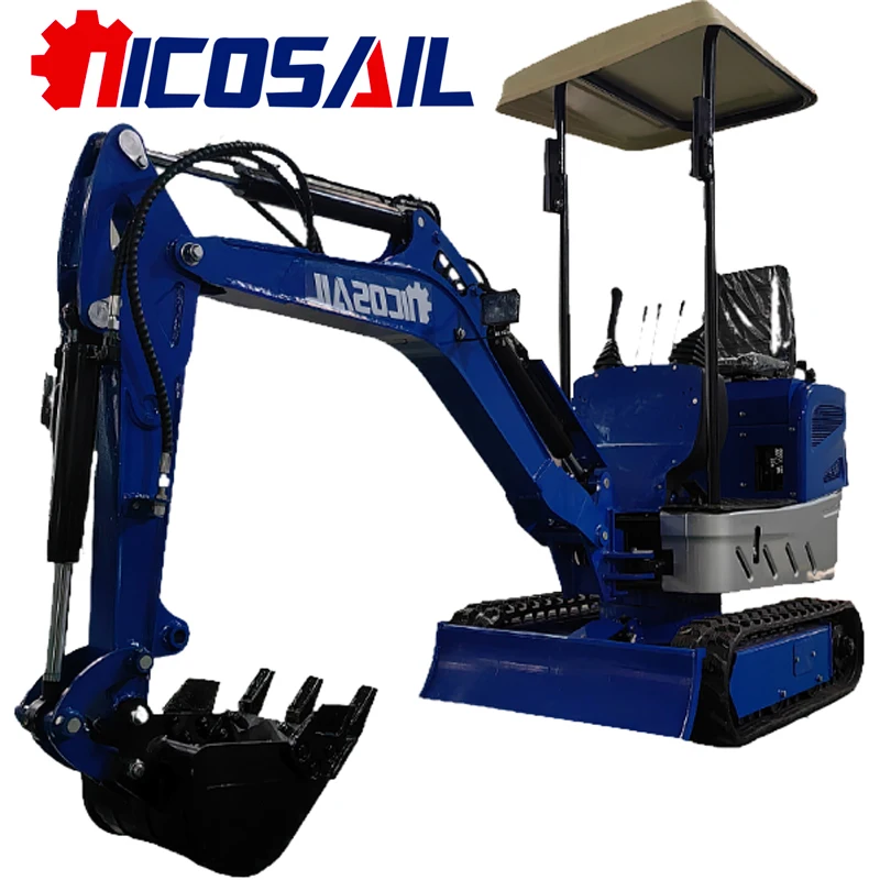 

Excavating Mechanical Customization Mini Excavator 1.2 Ton Hydraulic Tracked Mini Excavator Farm and Factory Mini Excavators