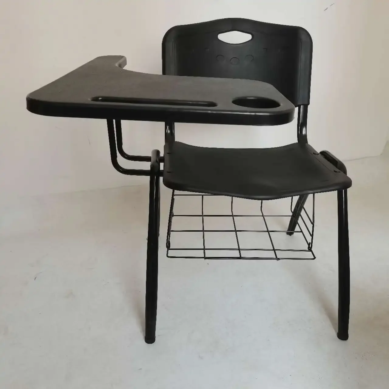 

'modern design high quality furniture Conference Meeting Room event hall stackable plastic office chair with writing pad