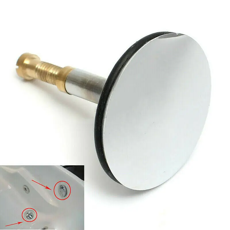 1/3 pces 43mm latão banheiro banheira dreno dreno filtro banheira plug substituição banho pop up resíduos plug apenas selo liso