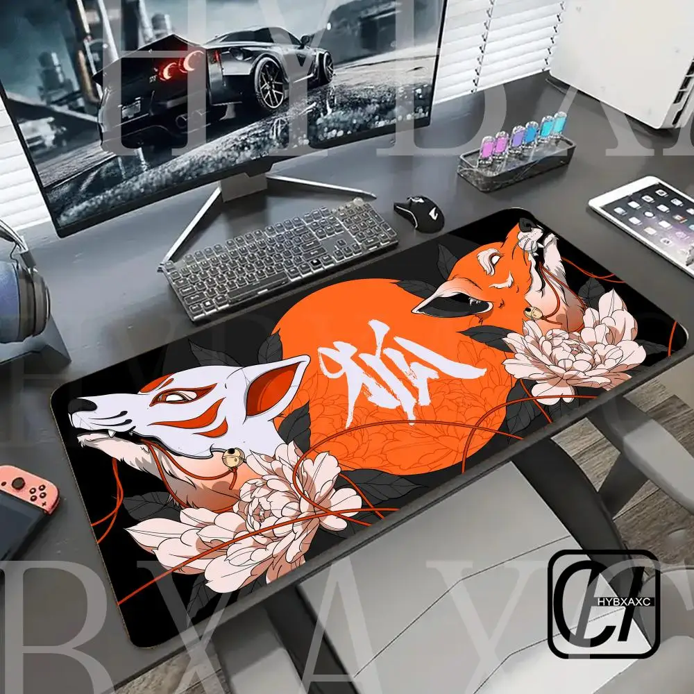 

Mouse Pad Nine-tailed Fox Table Mat Mousepad Computer Pad Table Mat 100x50 Big Desktop Mat Large HYBXAXC Mouse Pads Keyboard Mat