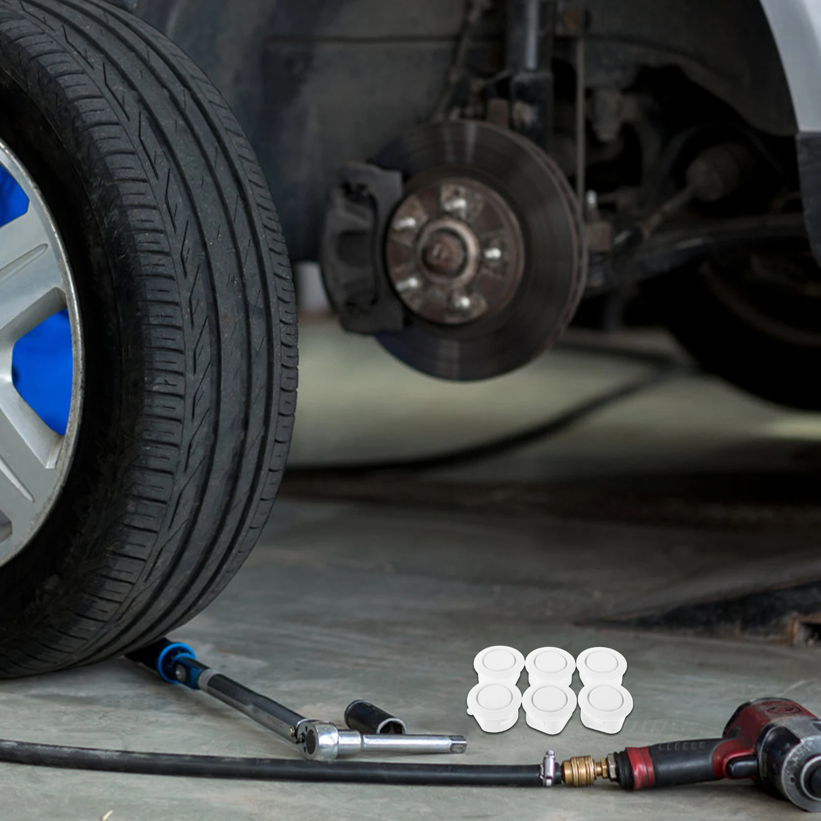 

20Pcs Adjustable Fit Bumper Guards Rubber Stopper Plugs Easy Install Protect Car Rear Bumper Radar Holes Rubber Hole Plug Cover