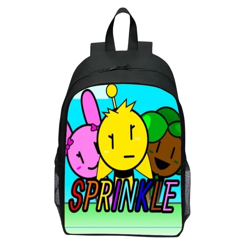 Children Sprunki School Backpack-Casual Daypack Waterproof Travel Knapsack-Lightweight Durable Bookbag for Student