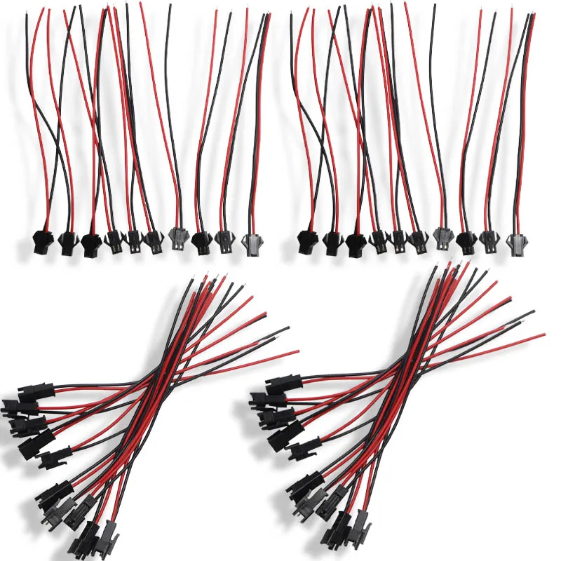 10Pairs 10/15CM 2Pin Plug Socket Male To Female Wire Connector JST Plug Cable for RC BEC Battery Helicopter FPV Drone Quadcopter