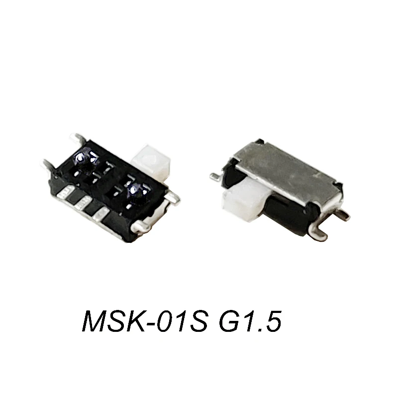 10PCS High Quality Interruptor MSK-01S G=1.5MM Micro Slide Switch 7Pin 2Positons PCB Mount Toggle Switch Handle