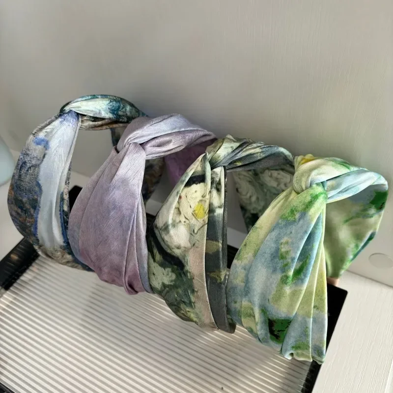 

Gradient Color Headband Bohemian Tie-Dye Design Summer Hair Hoop for Women Daily Fashion Hair Accessories Headwear