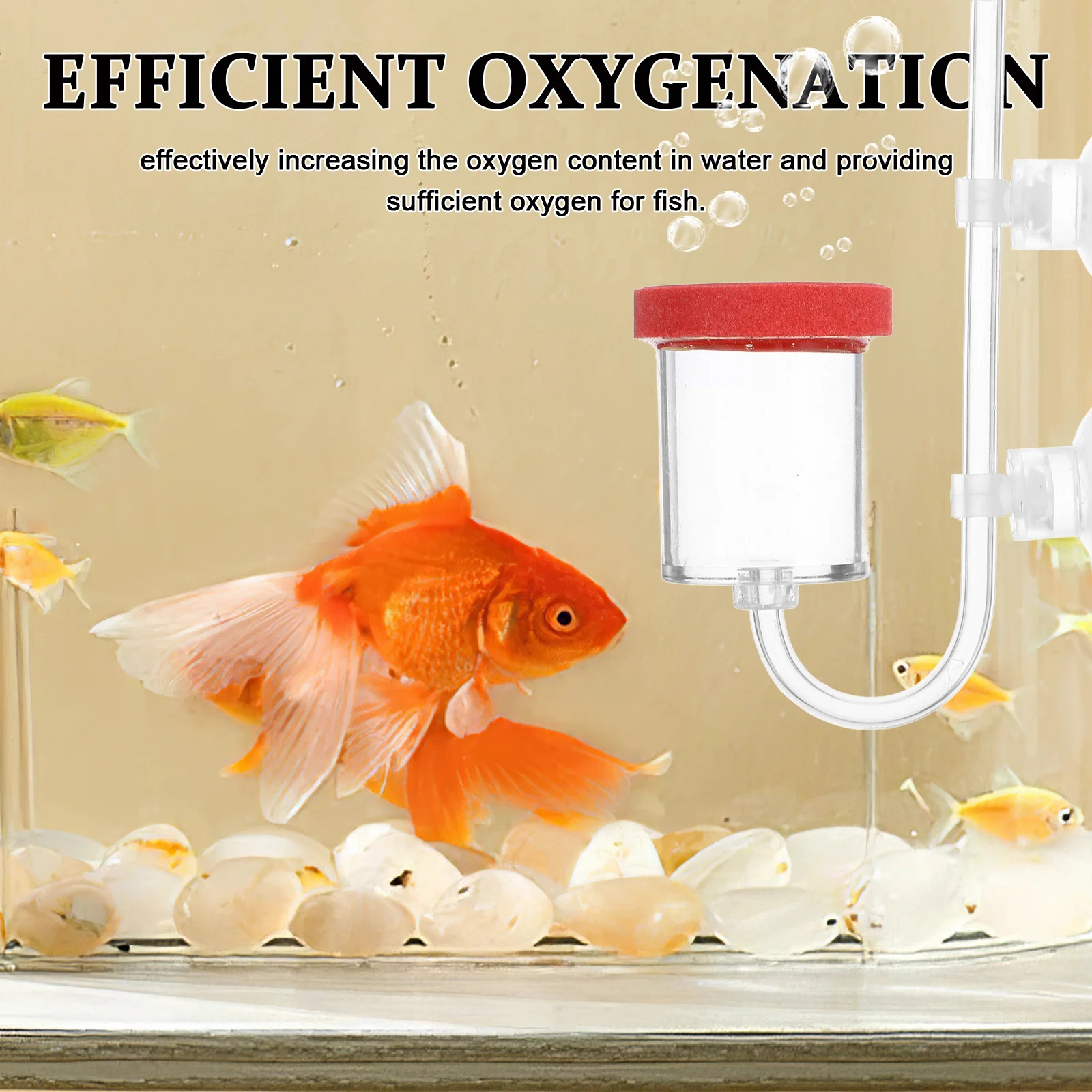 

Aquarium Air Bubbler Fish Tank Oxygen Diffuser Transparent Wear Resistant High Efficiency Aeration Bubbling Stone Tool For Pet