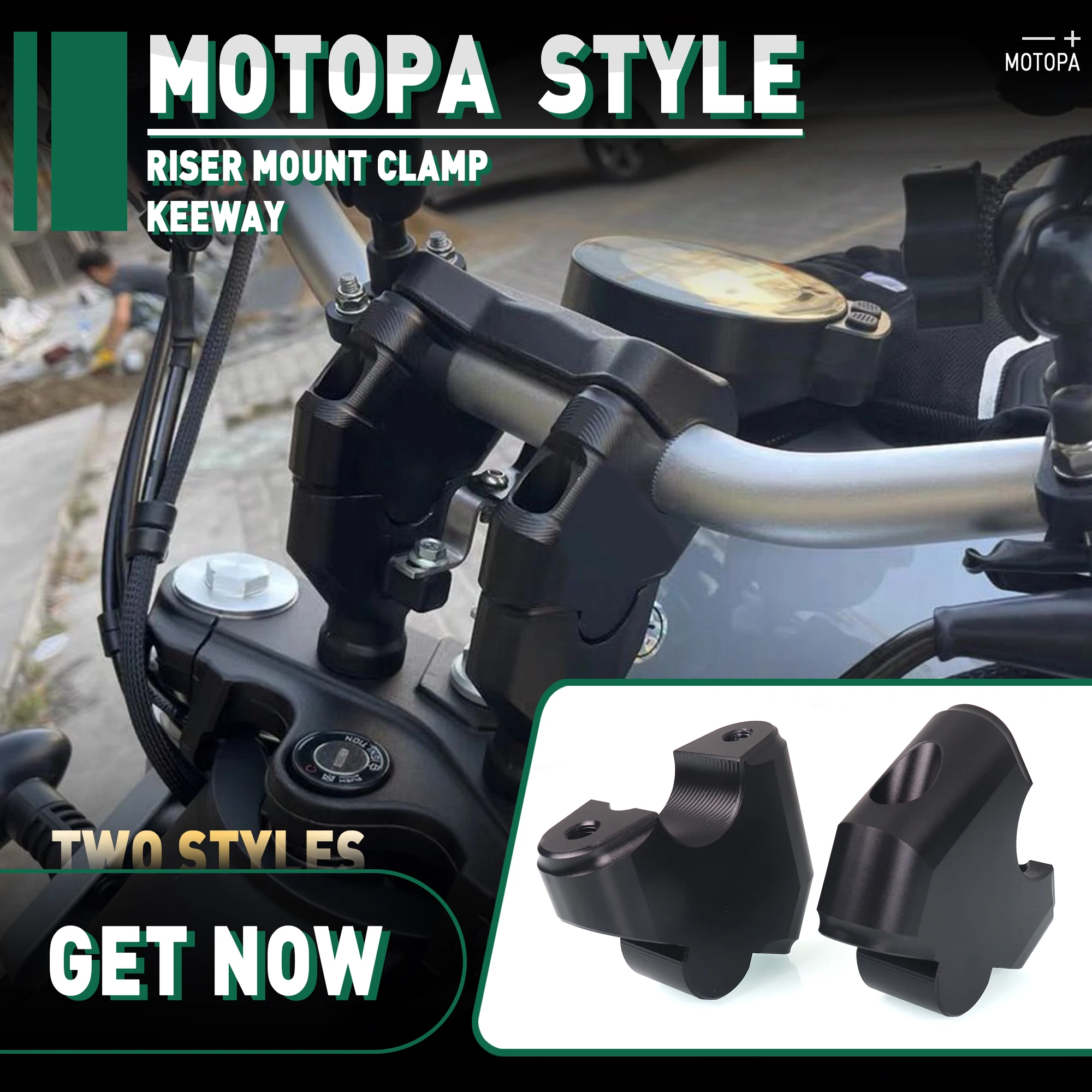 

Motorcycle Handlebar Riser Mount Clamp For Keeway V Cruise 125 V Cruise125 High Lifter Risers Accessories Keeway 125