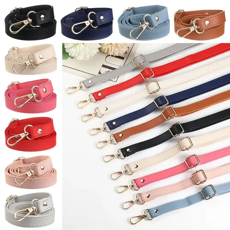 1PC 130cm Leather Shoulder Strap Buckle Bag Accessories Crossbody Bag Strap Handbag Handle Replacement Bag Belt