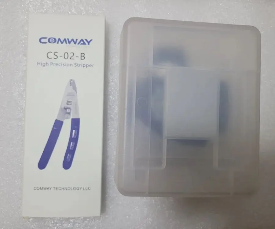 COMWAY CC-03 High Precision One-step Fiber Cleaver with Auto-Rotating Blade + 3 Port Fiber Stripper CS-02-B