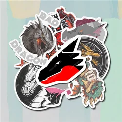 Bad Dragon Logo 5PCS Stickers for Living Room Bumper Anime Cute Kid Car Art Print Window Home Decor  Water Bottles Wall Stickers