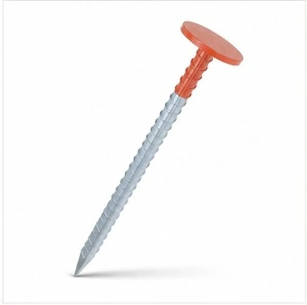 Heavy Duty Ground Markers Property Line Stakes Bright Colored Tops for Yard Perimeter Construction Line String Stakes Survey