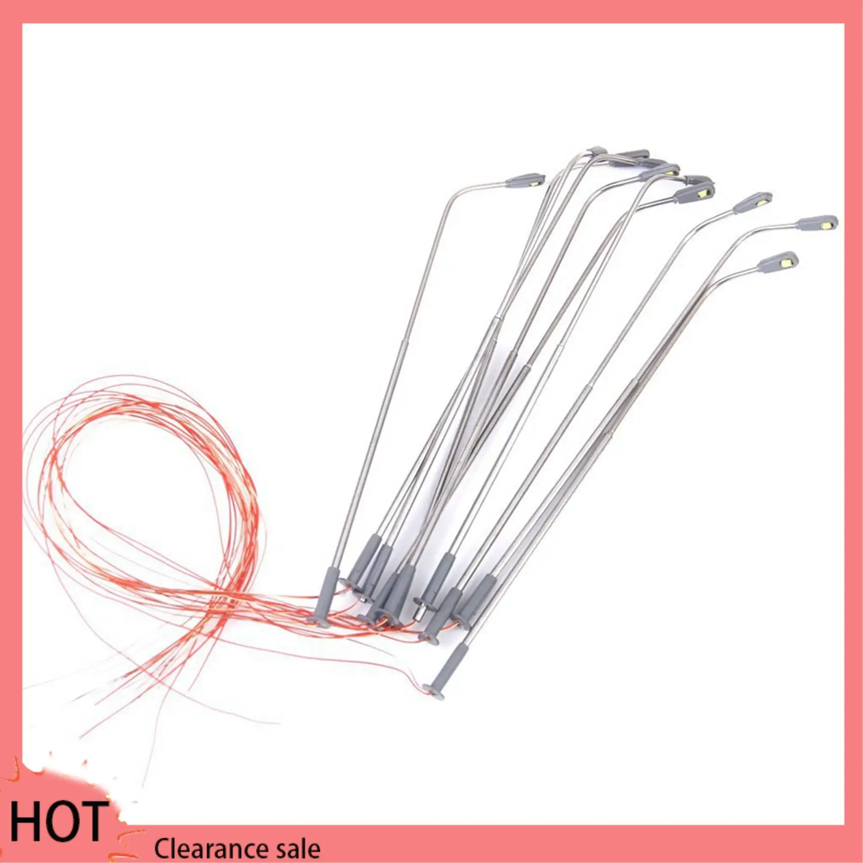 A88Z 20 Pcs Modelo LED Lâmpada de Rua Iluminação Trem de Cabeça Única Layout Paisagem 1: 100