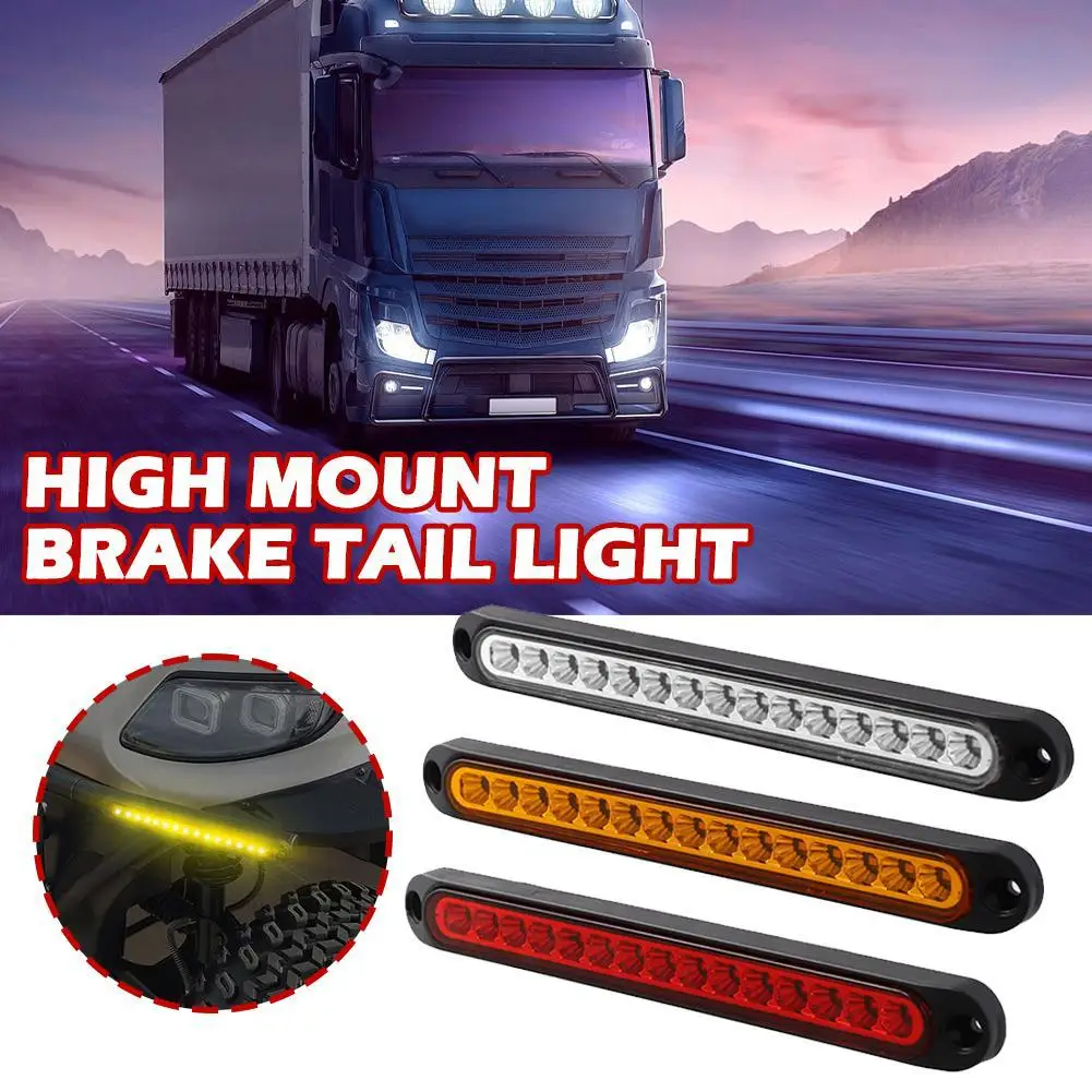

12V 24V Car LED Tail Rear Brake Lamp Truck LED Side Marker Light Bar Warning Lamps Indicator Tail Lights For Trailer Truck Lorry