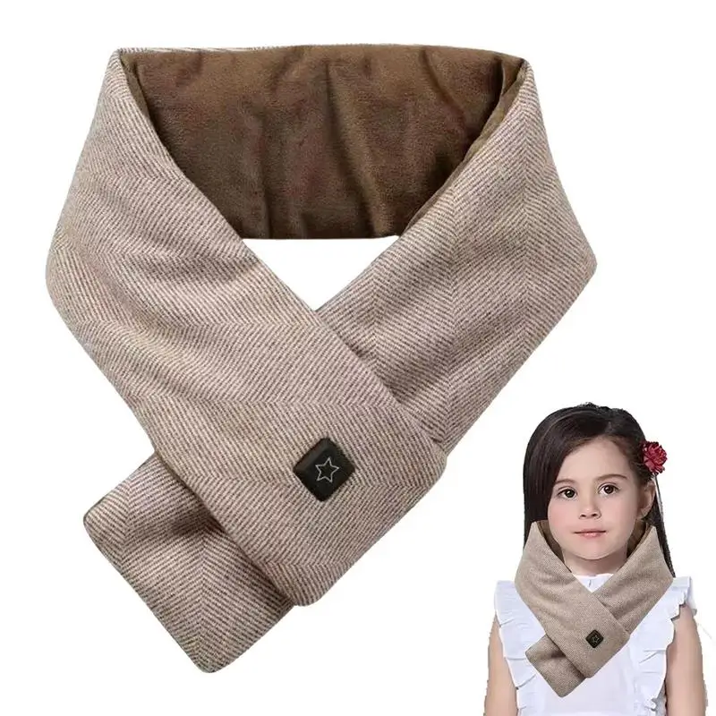 Heated Scarf USB Intelligent Electric Heating Scarf 3 Heating Levels Soft Warm Neck For Outdoor Activities And Cold Weather And