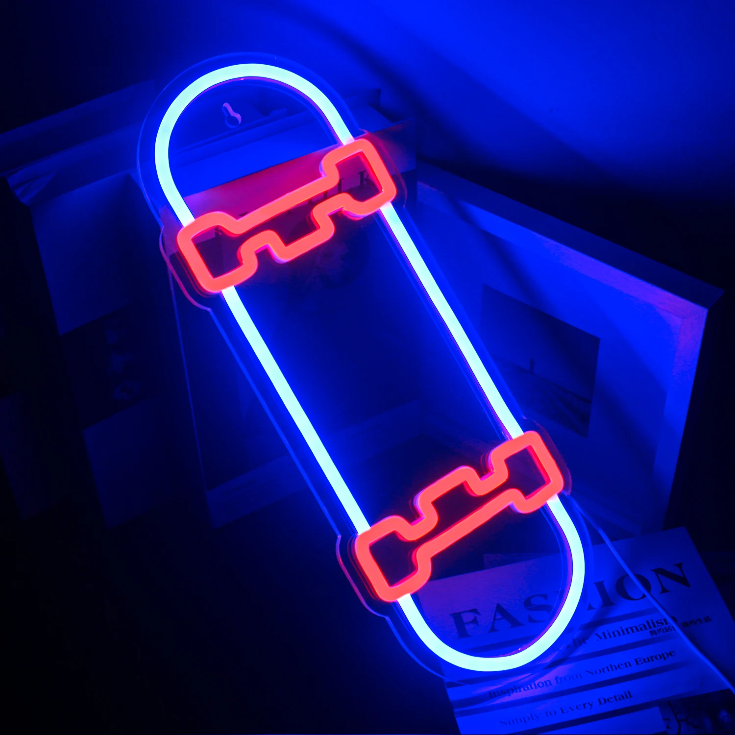 Skateboard Neon Sign Neon Lights LED Signs for Room Bedroom Personalized Wall Decor sports skateboard enthusiasts ART Gifts