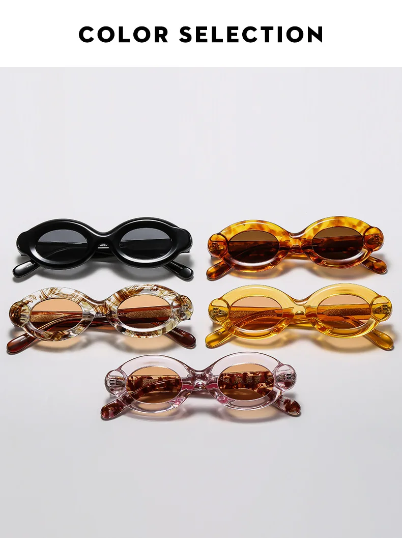 Modische Damen Polarisierte Sonnenbrille Ovale Kleine Markante Rahmen TAC Hochklare Fahrbrille CP Edelstahlkern Marken-Sonnenbrillen – Detail 5