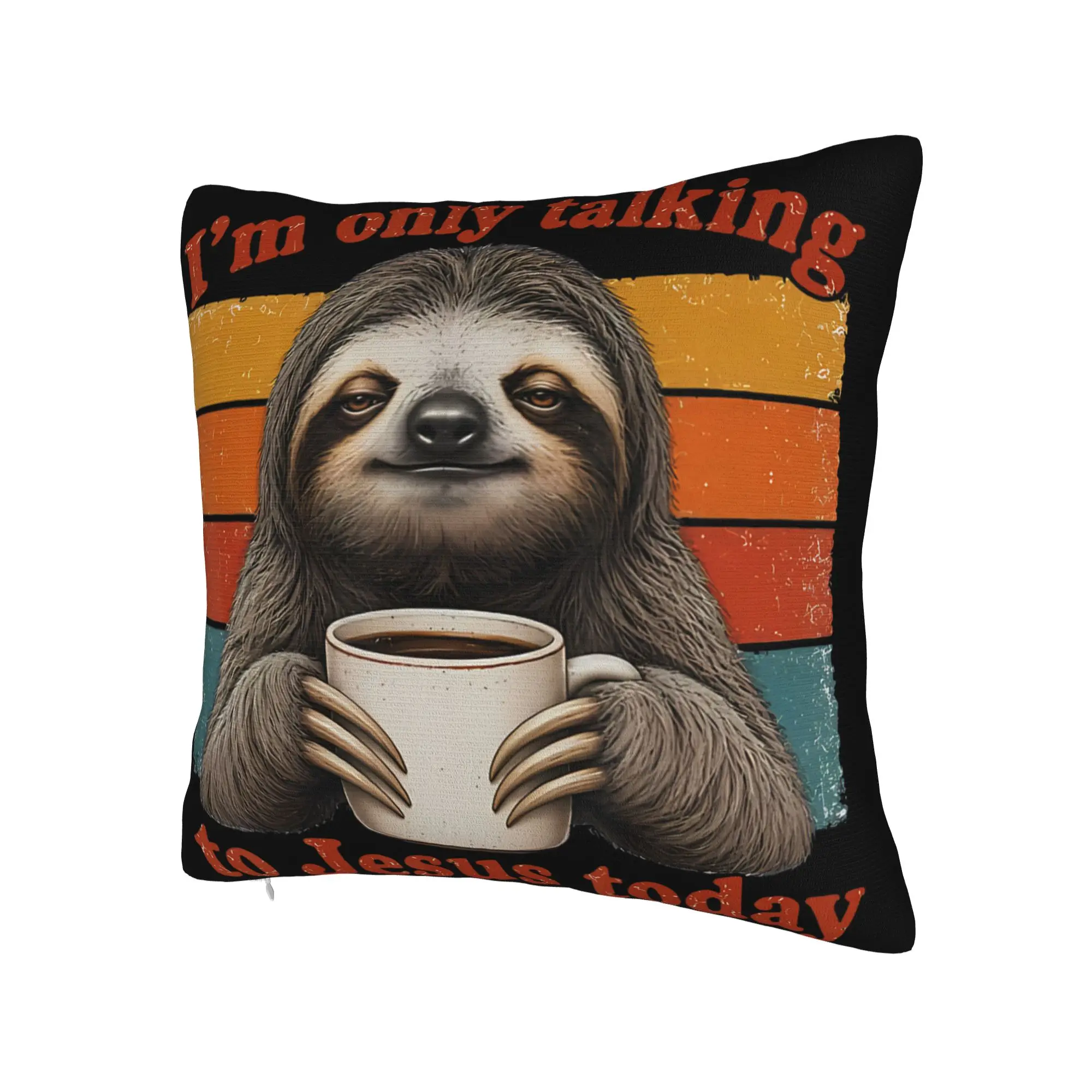 I'm Only Talking to Jesus Today  Pillowcases Merch Printing Cushion Cover Decoration Throw Pillow Case Cover Home Multiple Sizes