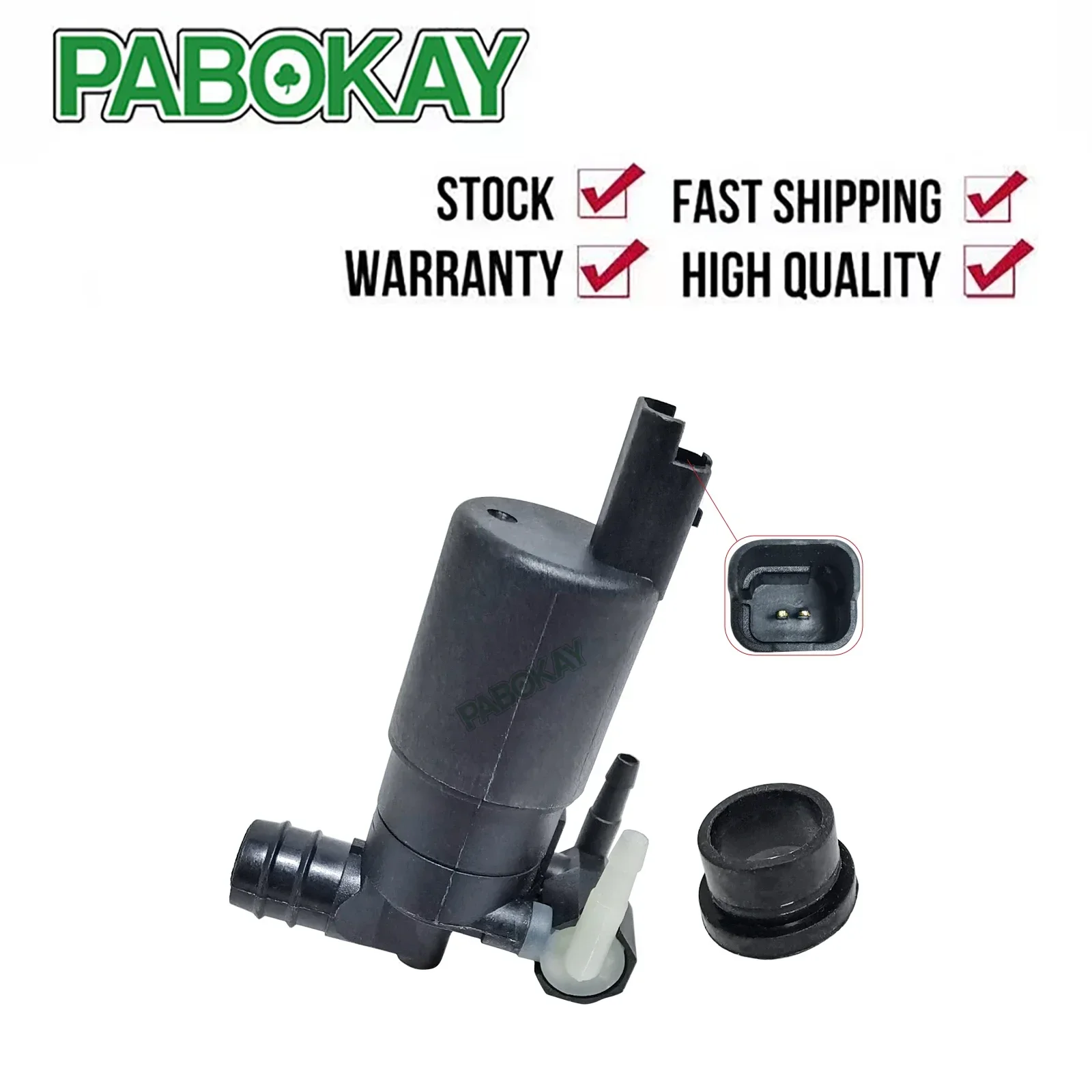 

TWIN OUTLET WINDSCREEN WASHER PUMP FOR CITROEN PEUGEOT 8200194414 8200030639 7700430078 AWP16 77000428386 643498 65451053 116925