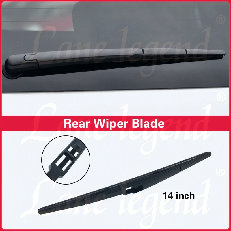 Pára-brisas traseiro Wiper Blade para Kia Mohave Borrego 2009-2018, 14 "Escova de Chuva, limpador para porta traseira Janela, acessórios do carro