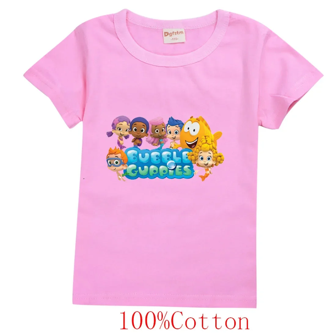 

2-16Y Kids Bubble Guppies Clothes Kids T-shirt for A Boy Summer Clothing Toddler Girls Casual Tops Children Short Sleeve TShirt