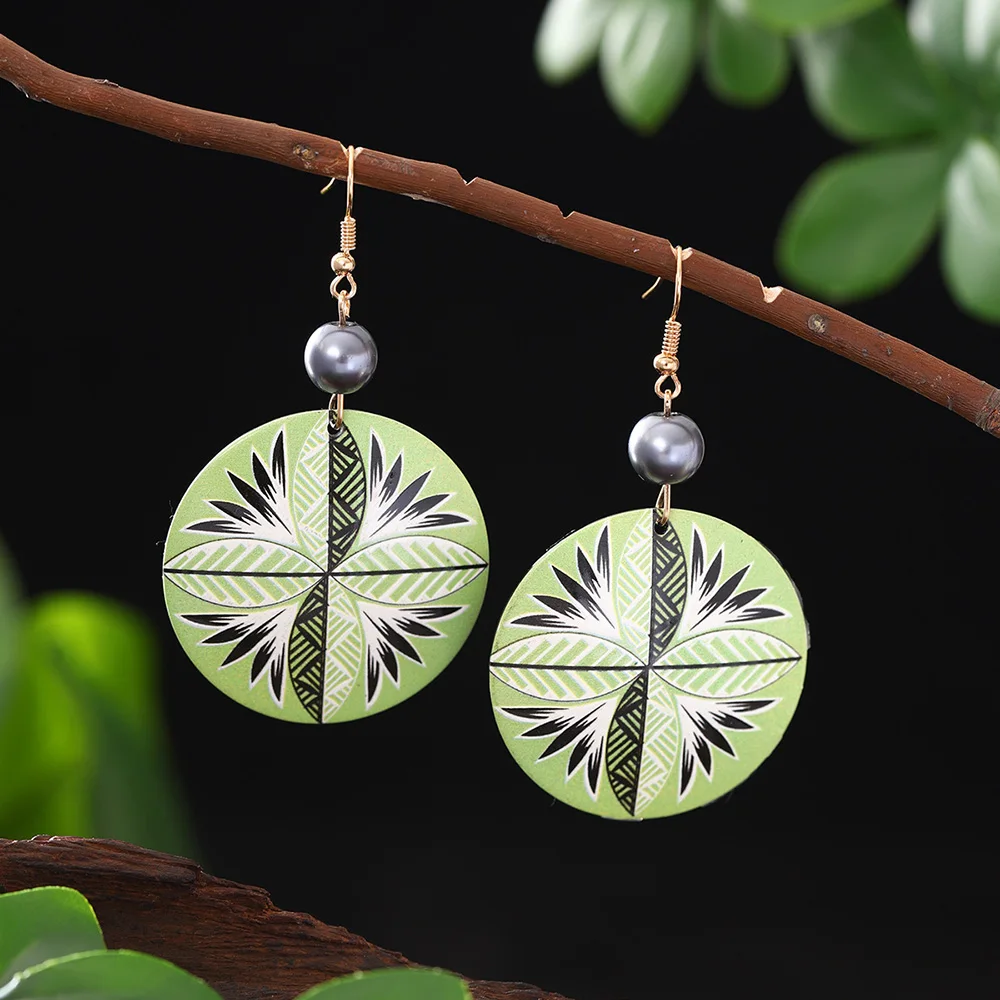 Fashion Geometric Acrylic Drop Earrings for Women Accessories Trendy Gold Color Statement Earring Daily Party Prom Jewelry Gift