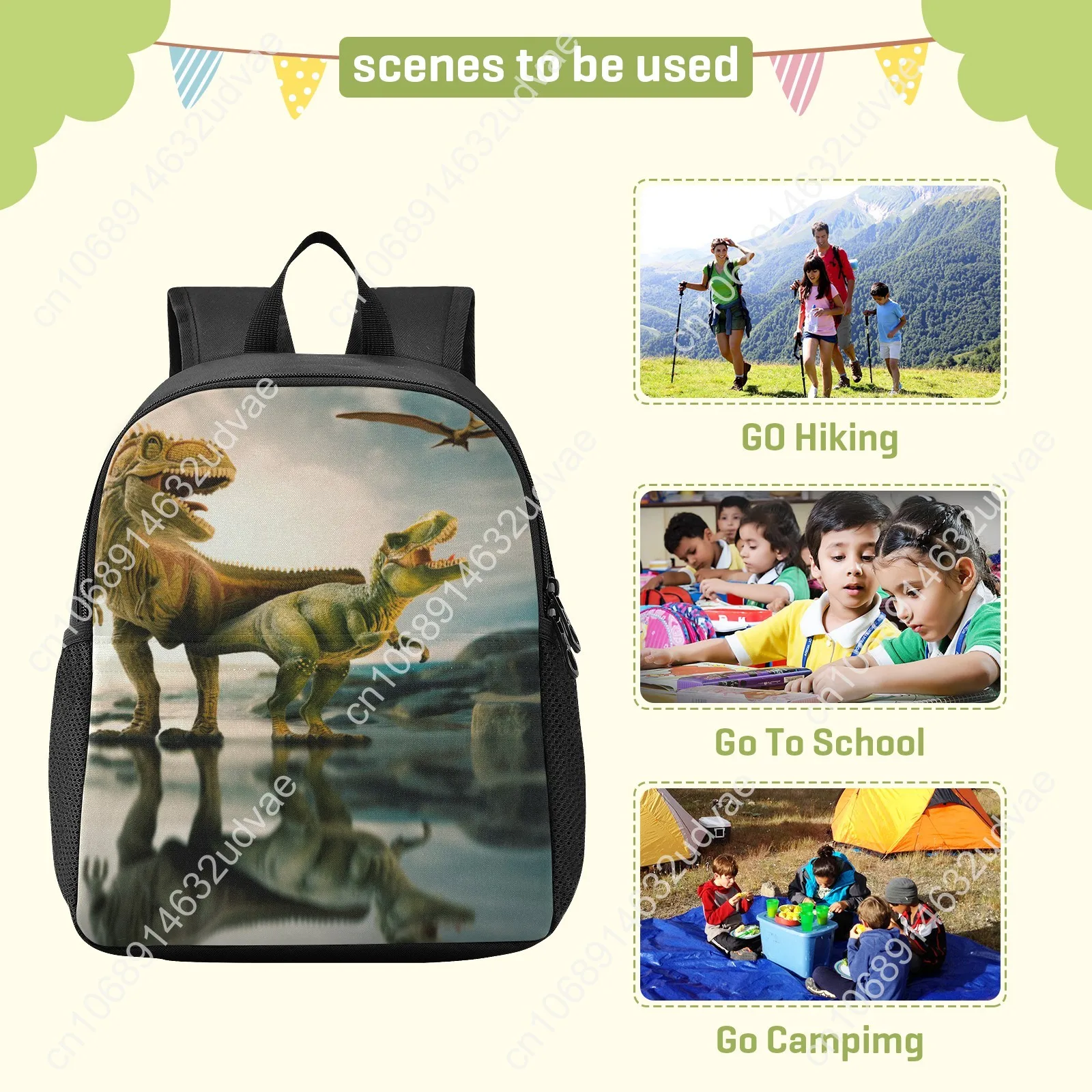 Mochila Dinossauro Ryvy para Crianças, Toddler School Bags, Kindergarten Preschool Bag para Crianças, Dino Schoolbag para meninos e meninas, 2 a 6 anos de idade