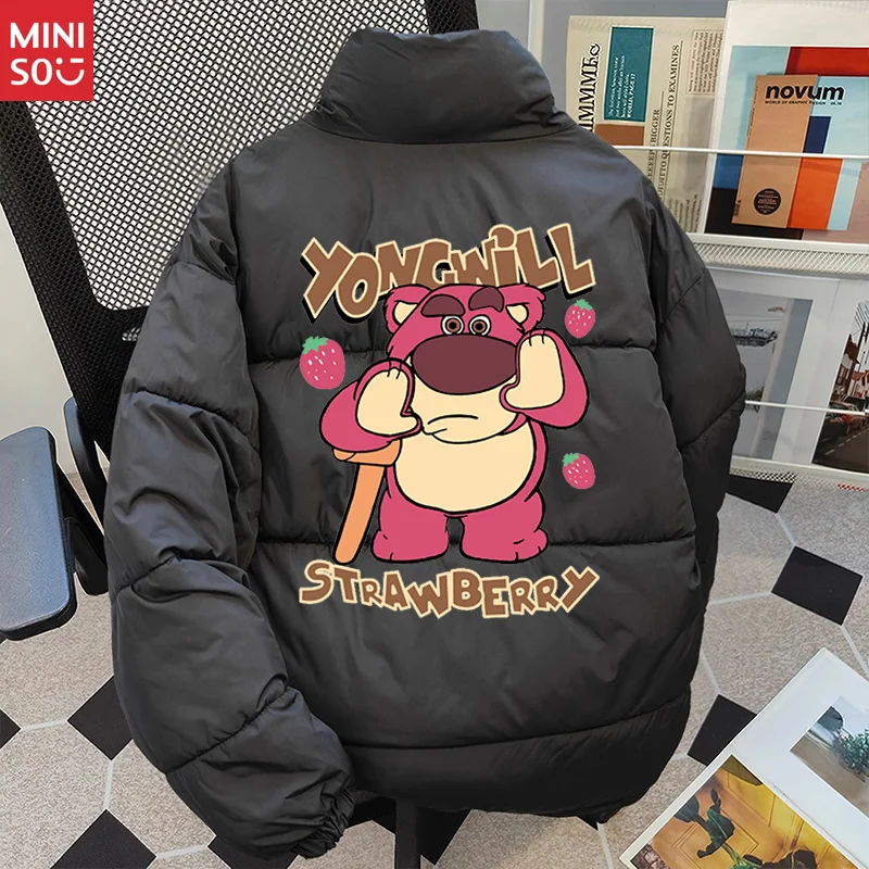 

Disney Lotso Bear Puffer Coat, Thickened Warm Winter Jacket for Women & Men