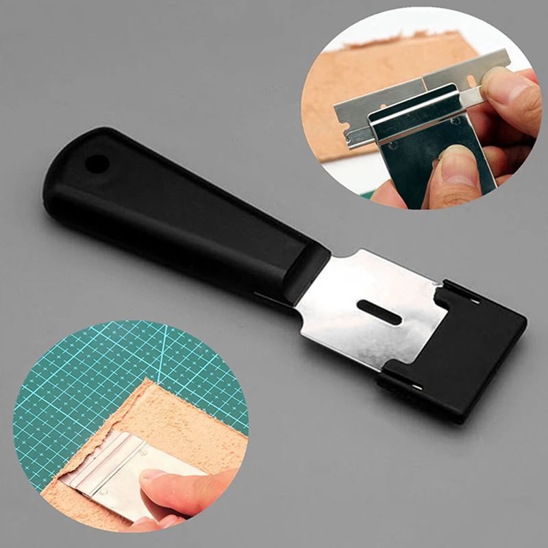 DIY Incision Replaceable Sharp Blade Skiving Trimming Knife With Blade Leather Cutting Tool Replacement Blade Leather Tool New