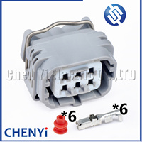 6 Pin waterproof connector Fuel Rail Pressure Sensor Plug 90980-91108 For Toyota Avensis RAV4 Holden 4HK1 6HK1 HINO P11C E13C