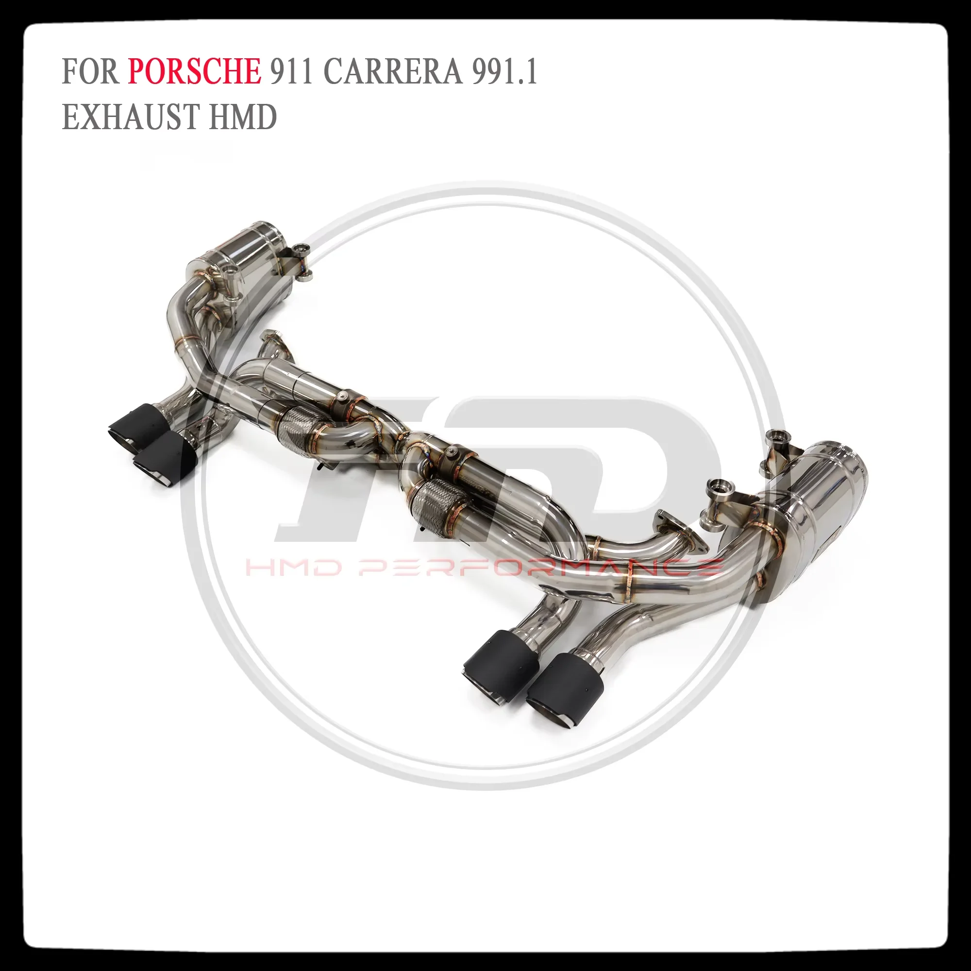 HMD Exhaust System High Flow Performance Catback for Porsche 911 carrera 991.1 Car Accessories with Valve