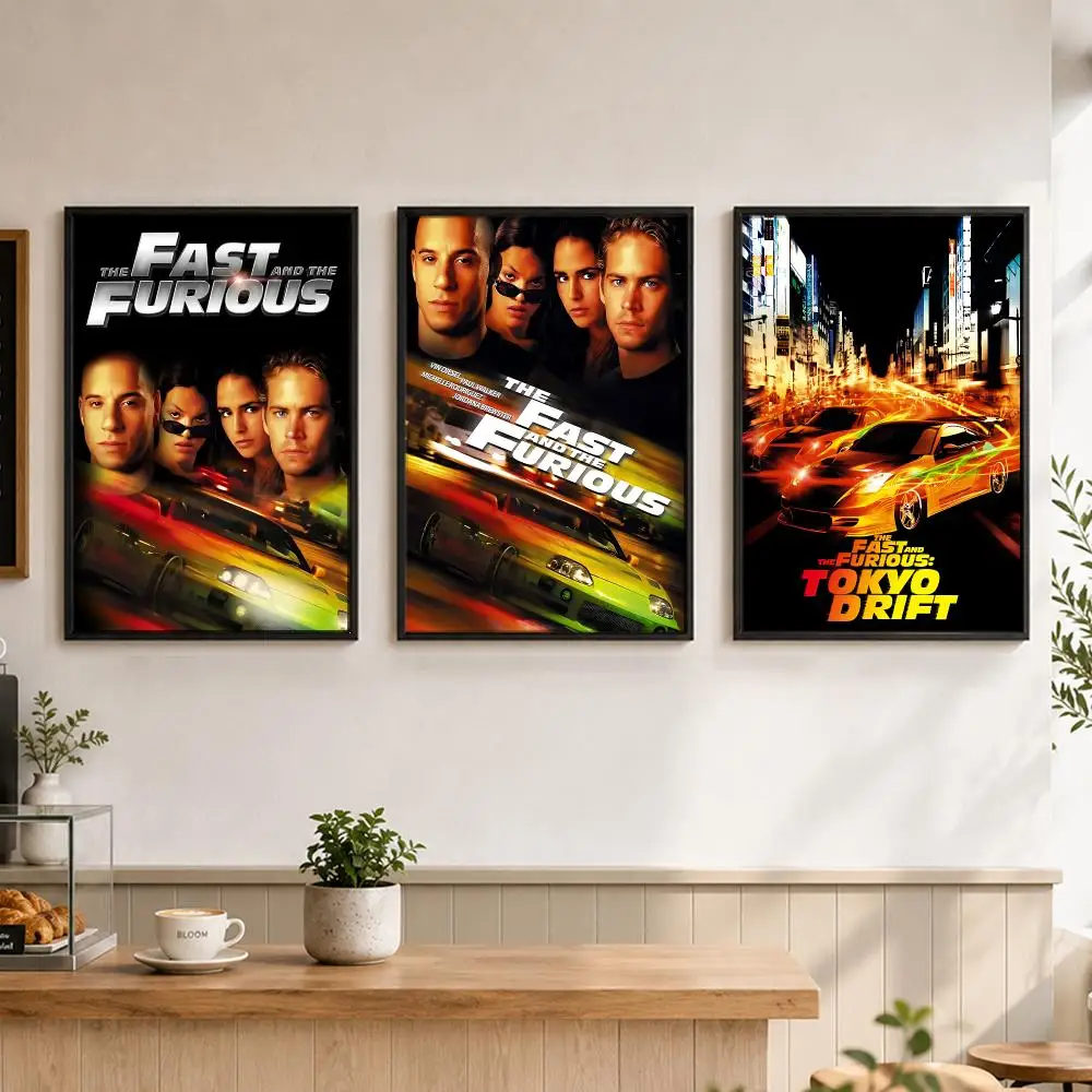 movie The Fast and the Furious Poster Poster Large Unframed Wall Art Modern Minimalist Decor Print for Living Room Home