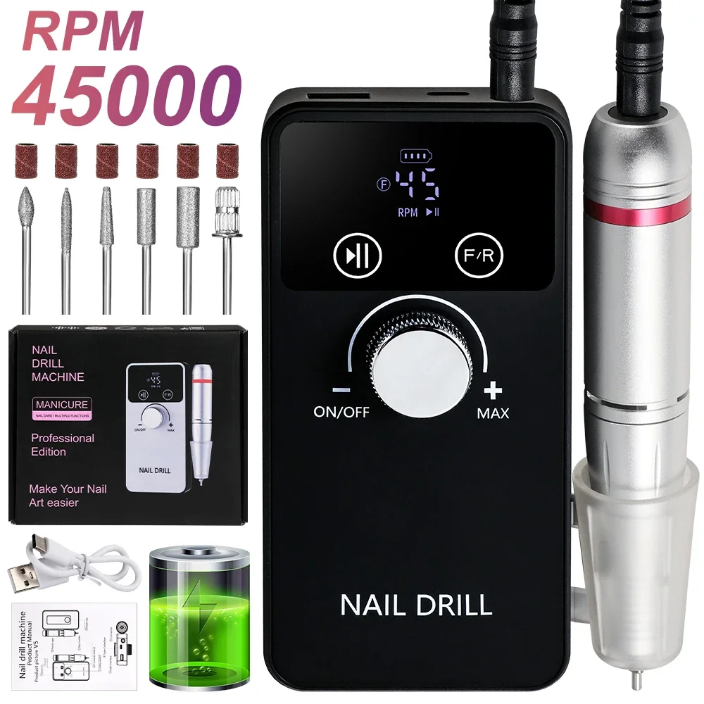 

Mobile Drill Portable Nail Mobile Drill For Professional Manicure And Pedicure, Precision Electric Nail Tool