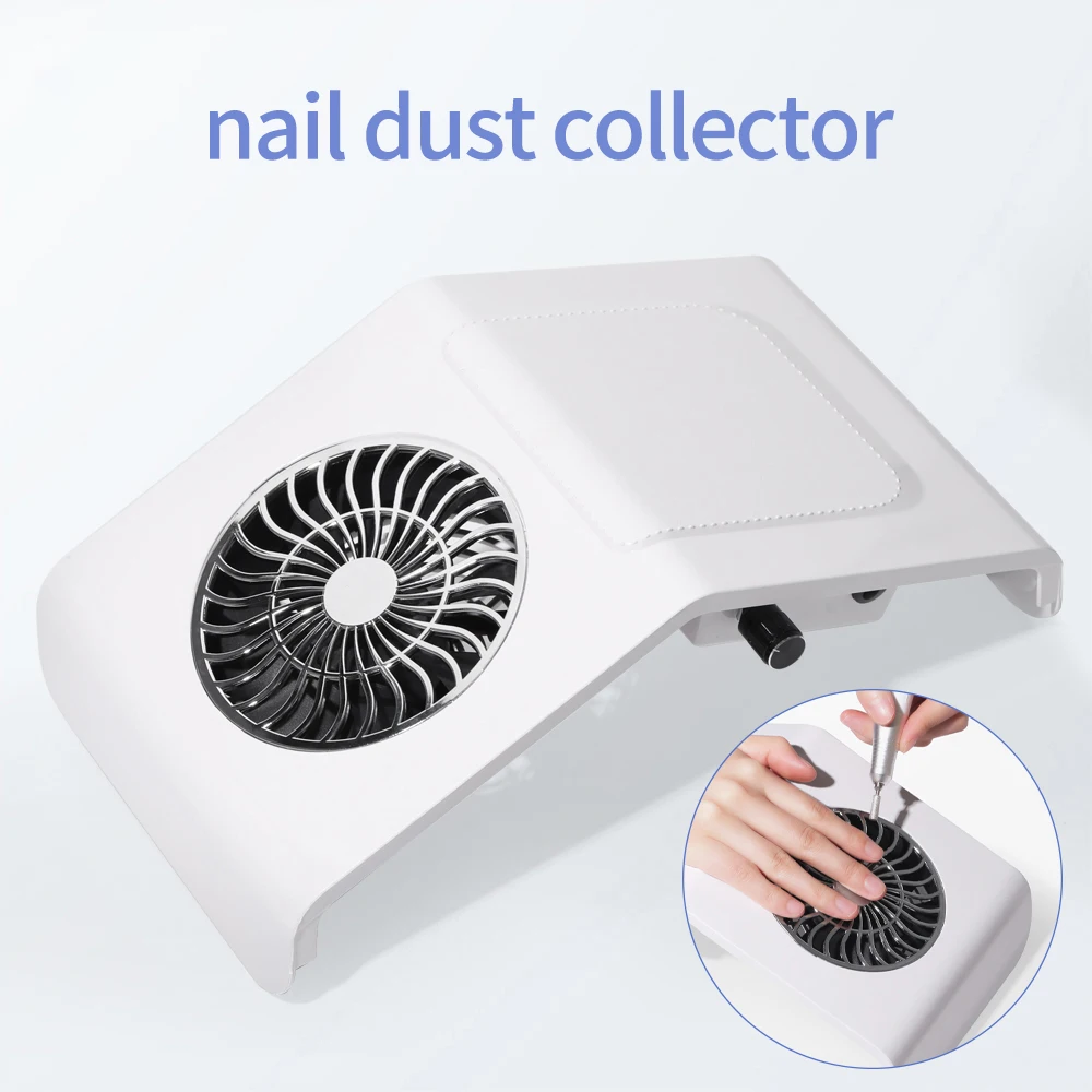 LULAA silne ssanie odpylacz do paznokci do paznokci odkurzacz do żel do Manicure odpylacz do paznokci różowy biały wyposażenie salonu