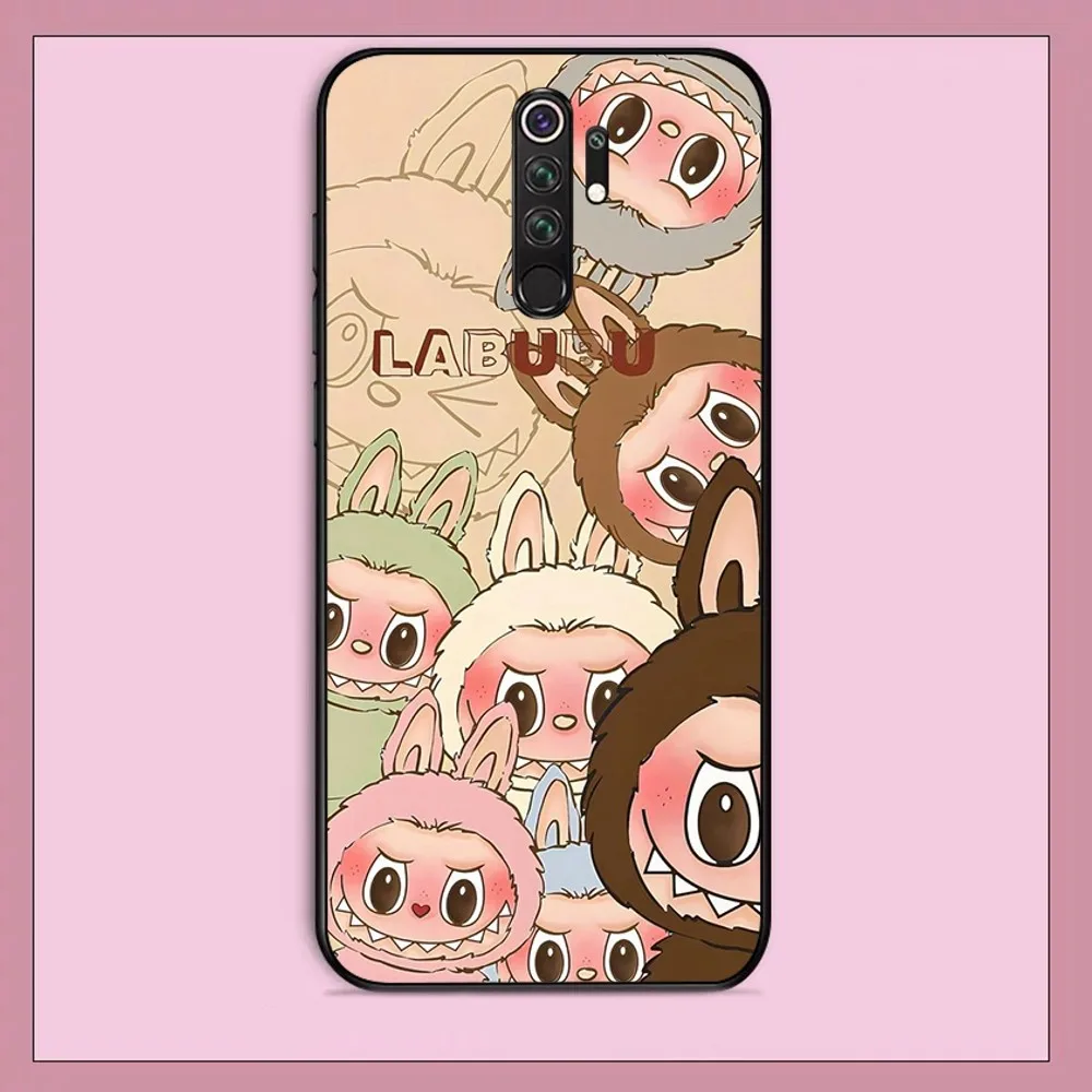 Cute Cartoon Labubu Phone Case For Redmi Note 4 X 5 A 6 7 8 T 9 9S 10 11 11S 11Epro Poco M3 Pro