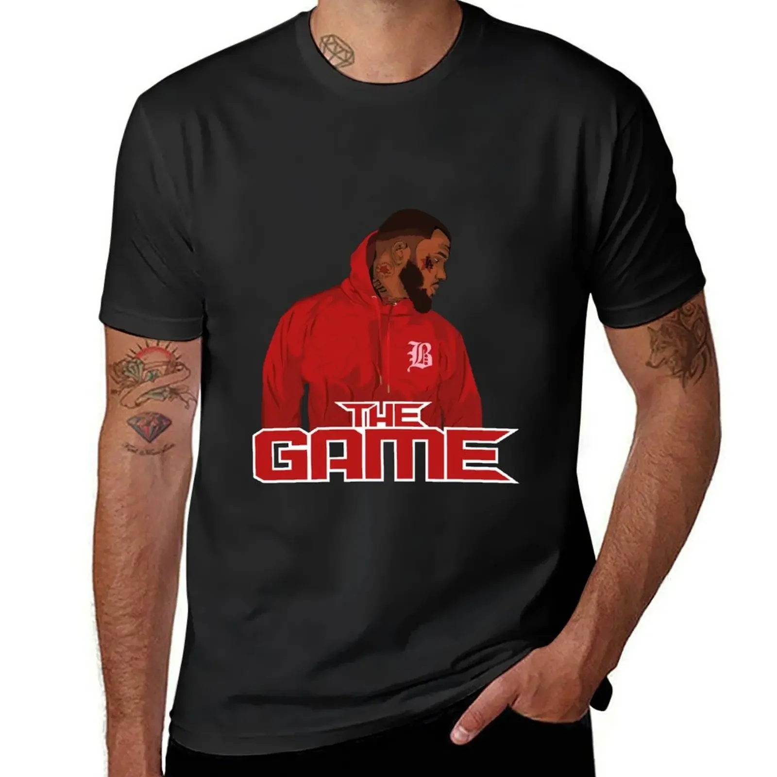 

The game - Pattern T-Shirt aesthetic clothes blacks Blouse mens tall t shirts