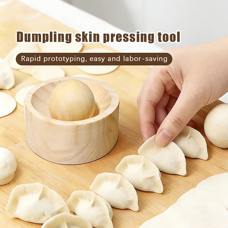 Pastry Tool Dumpling Maker Round Shaped Reusable Dumpling Wrapper Press DIY Non-Stick Surface Roll Dumpling Skin Special Mold