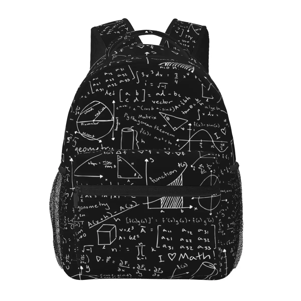 Ransel Pelajaran Matematika Diskon Besar Tas Buku Anak Laki-laki Perempuan Kapasitas Besar Tas Sekolah Tas Bahu untuk Pria Wanita