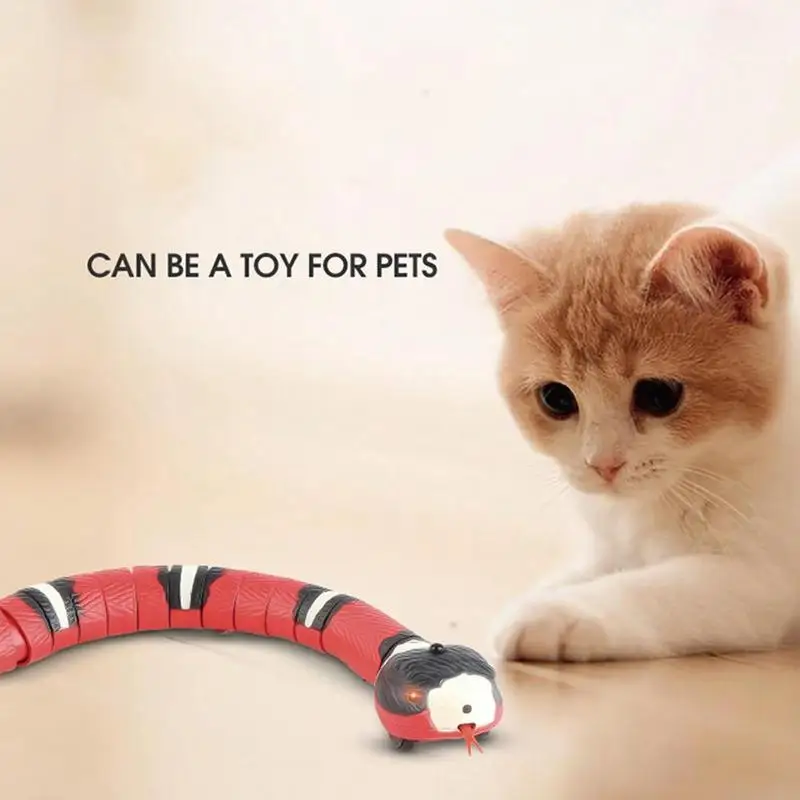 Automatic Cat Toys Eletronic Snake Interactive Toys Smart Sensing Snake Tease Toys for Cats Dogs Pet Kitten Toys Pet Accessories