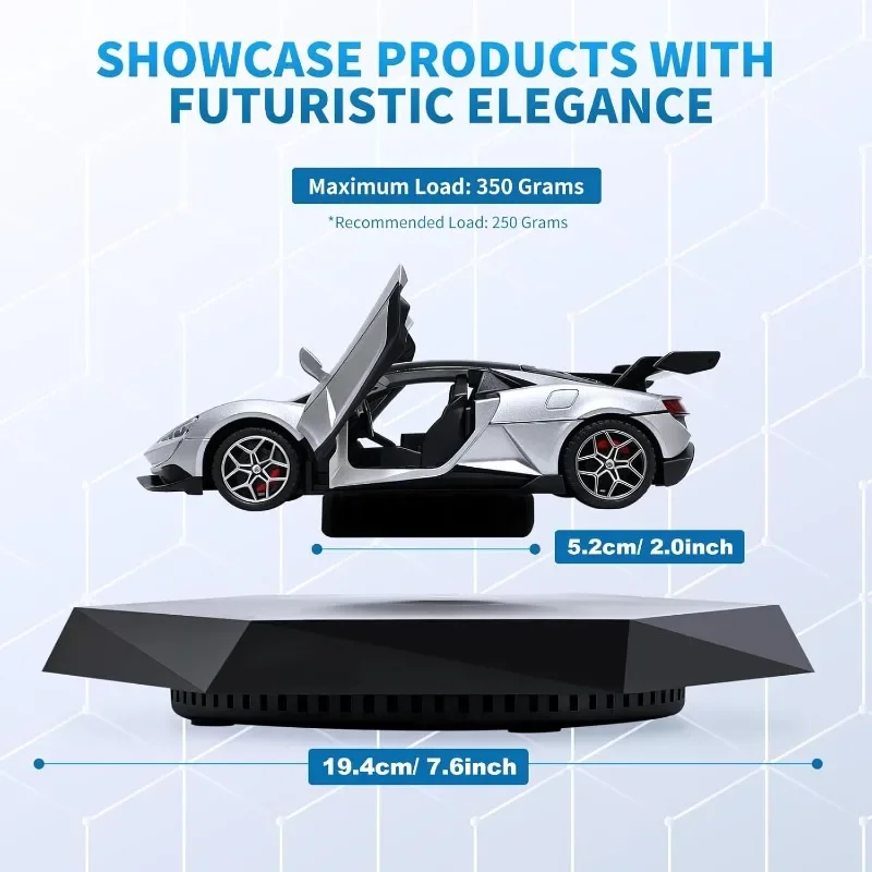 Levitating Display Stand for Collectibles Model Car Floating Display for Toys 360° Rotating Promotional Shop store Display Stand