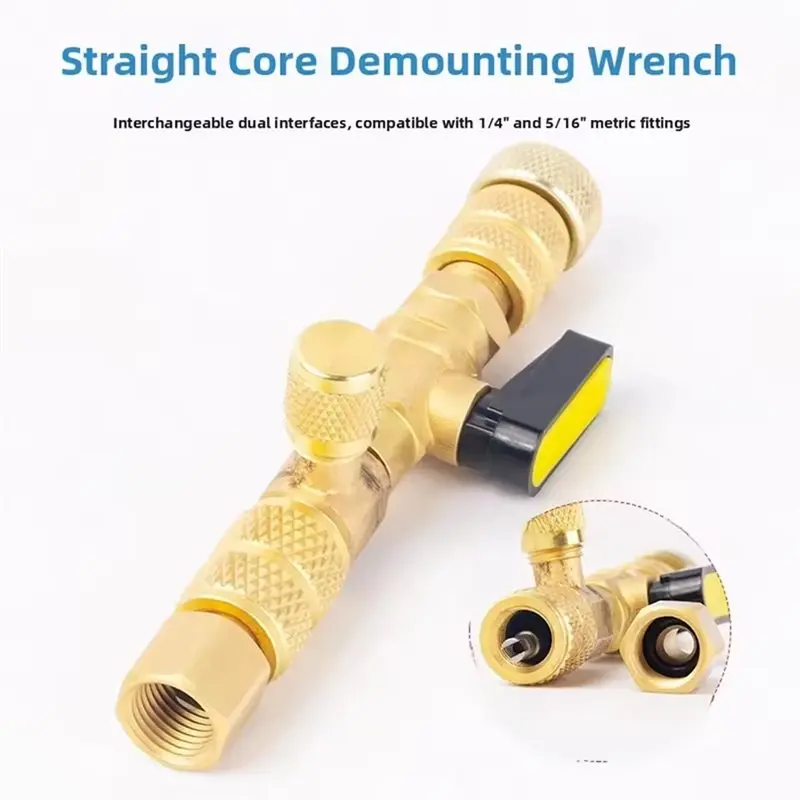 L68A AC Valve Core & Stem Quick Replacement Tool For 1/4 & 5/16