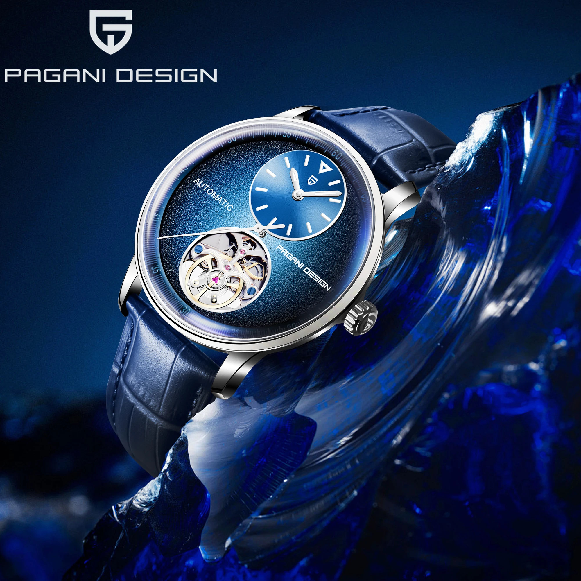 2025 New PAGANI DESIGN Tourbillon Men's Watches Luxury Mechanical Man Watch Automatic Wristwatch Sport Waterproof Leather Clock
