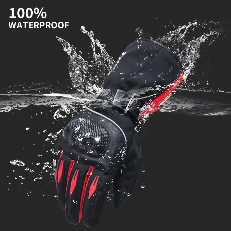 HVA قفازات للدراجات النارية يندبروف مقاوم للماء Guantes موتو الرجال دراجة نارية قفازات قيادة شاشة تعمل باللمس موتو موتوكروس قفازات الشتاء