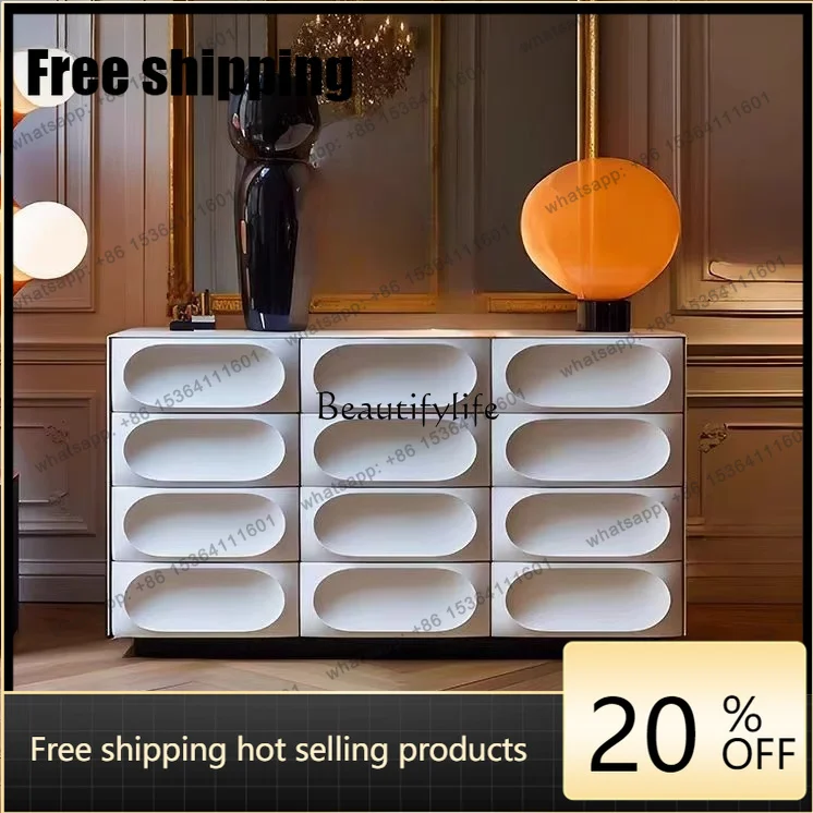 LX Nordic Design Side Cabinet Tea Into The Door Entrance Entrance Personalized Creative Bucket Cabinet Baking Paint