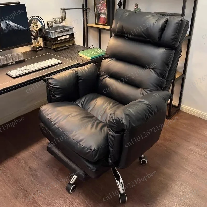 Reclining Lazy Computer Desk Chair Comfortable Sedentary Sofa Office Chair for Home Bedroom