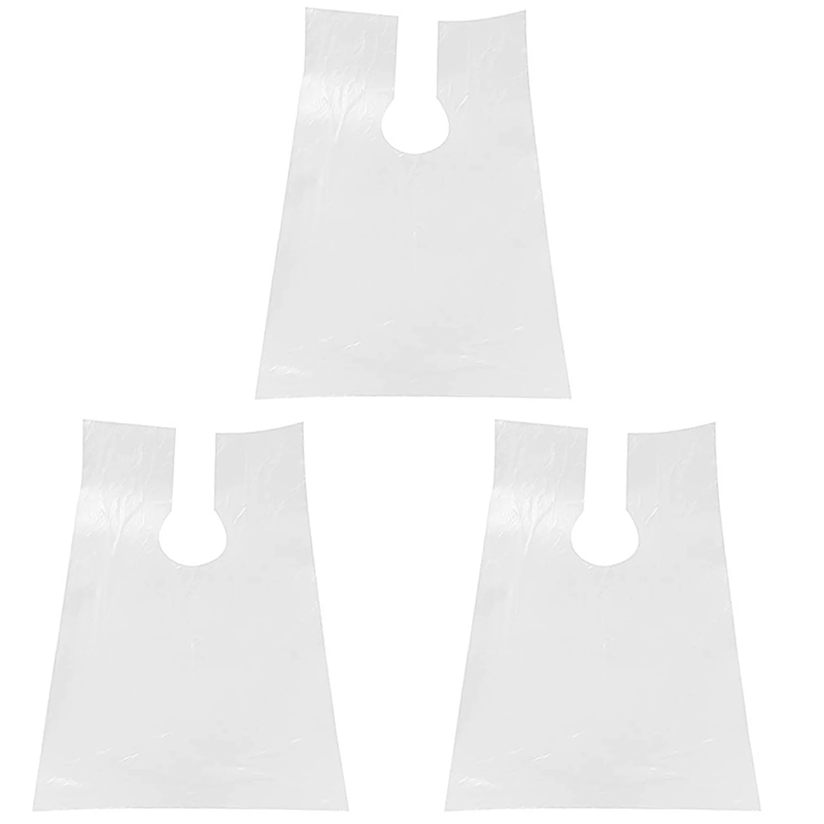 

ABBK-300Pcs PE Apron Disposable Long Barber Wai Cloth Perm Hair Salon Haircut Wai Hairdressing Cape Shawl 60X90cm