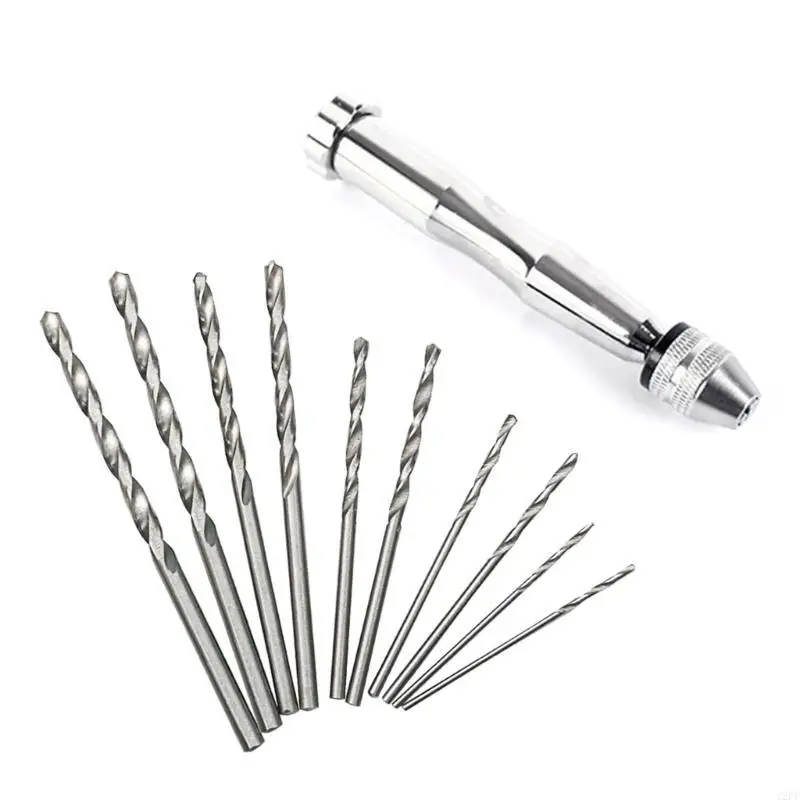12pf Functional Hand Hand Set per artigiani e hobbisti include 10 bit per trapano